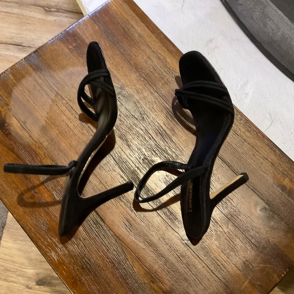 LARROUDE Annie Sandal In Black Suede size 9 - Picture 7 of 10